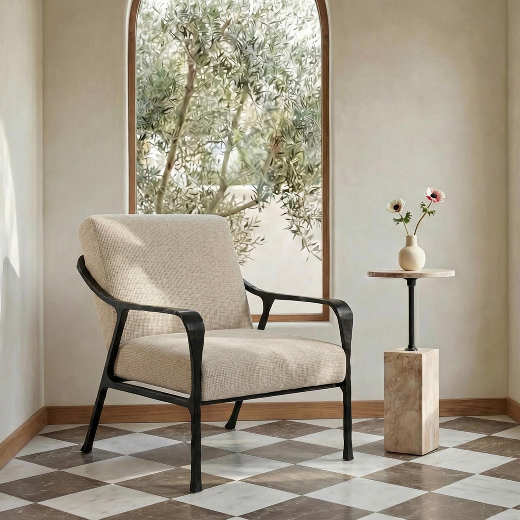 Rowe Accent Chair Beige 2 Rowe Accent Chair Beige - Image 2