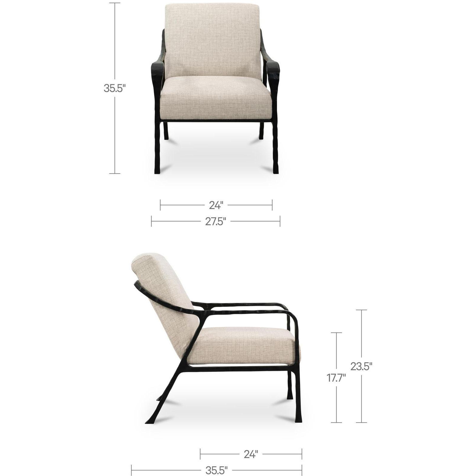 Rowe Accent Chair Beige 3 Rowe Accent Chair Beige - Image 3