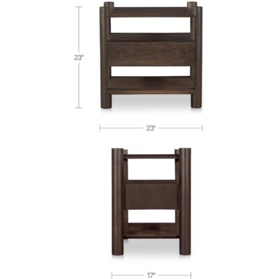 Devin Nightstand Brown LX-1096-20 LX 1096 20 70 dim