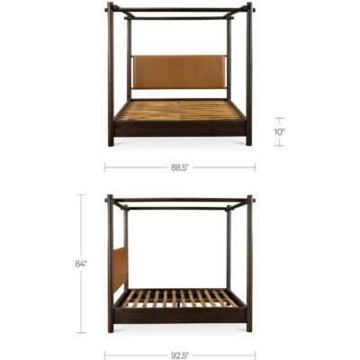 Devin Bed King Brown 5 Devin Bed King Brown LX-1098-20-0 LX 1098 20 0 70 dim