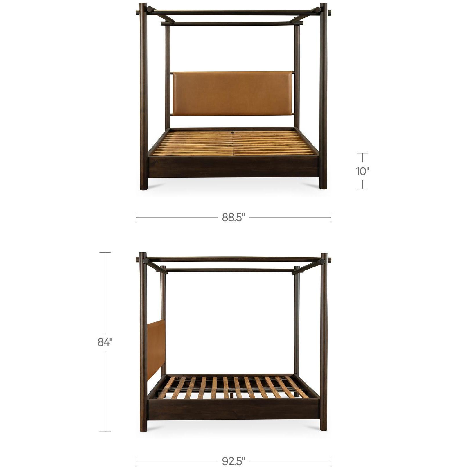 Devin Bed King Brown 3 Devin Bed King Brown - Image 3
