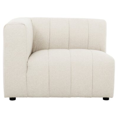 Lauriston 5-Piece Modular Corner Sofa 69412 Lauriston LHF Chair Axel Beige Front White