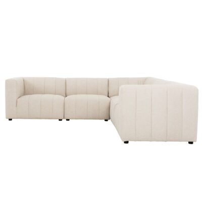Lauriston 5-Piece Modular Corner Sofa 69412 Lauriston Modular Configure8 Axel Beige Front White