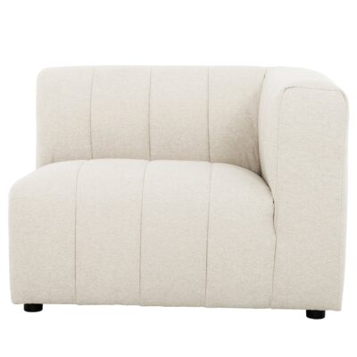 Lauriston 5-Piece Modular Corner Sofa 69412 Lauriston RHF Chair Axel Beige Front White