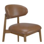 Ellie Dining Chair Brown Leather ME-1069-03 ME 1069 03 Ellie closeup shadsilo