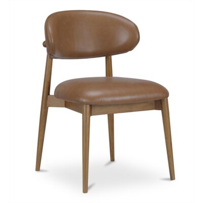 Ellie Dining Chair Brown Leather 7 Ellie Dining Chair Brown Leather ME-1069-03 ME 1069 03 Ellie diagR shadsilo
