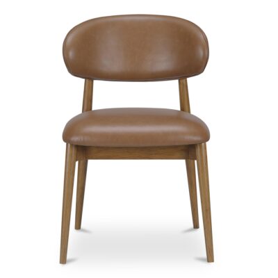 Ellie Dining Chair Brown Leather