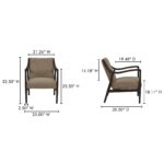 Yates Accent Chair Beige Faux Shearling ME-1074-34 ME 1074 34 70
