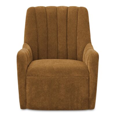 Bowie Swivel Chair Ochre Brown