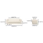 Alora Sofa White MM-1002-18 MM 1002 18 70