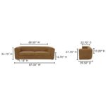 Alora Sofa Fabric Ochre Brown MM-1002-20 MM 1002 20 70