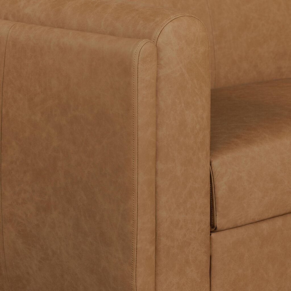 Alora Sofa Tan Leather - Image 8