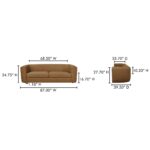 Alora Sofa Tan Leather MM-1002-40 MM 1002 40 70