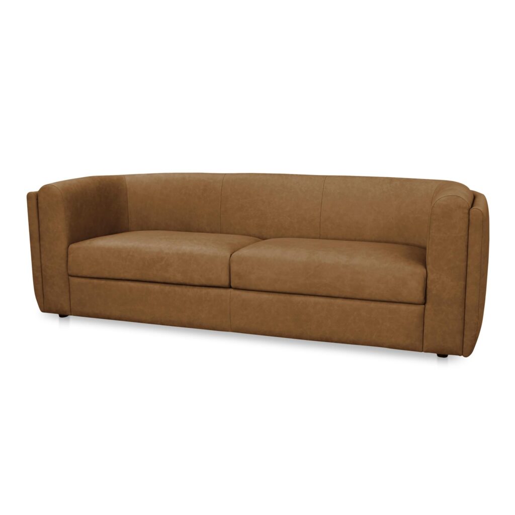 Alora Sofa Tan Leather - Image 2