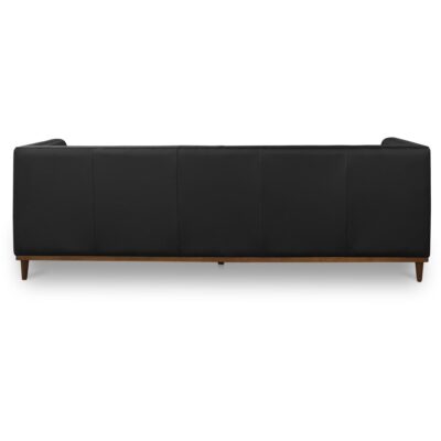 Fielder Sofa Black Leather MM-1003-02 MM 1003 02 Fielder back shadsilo
