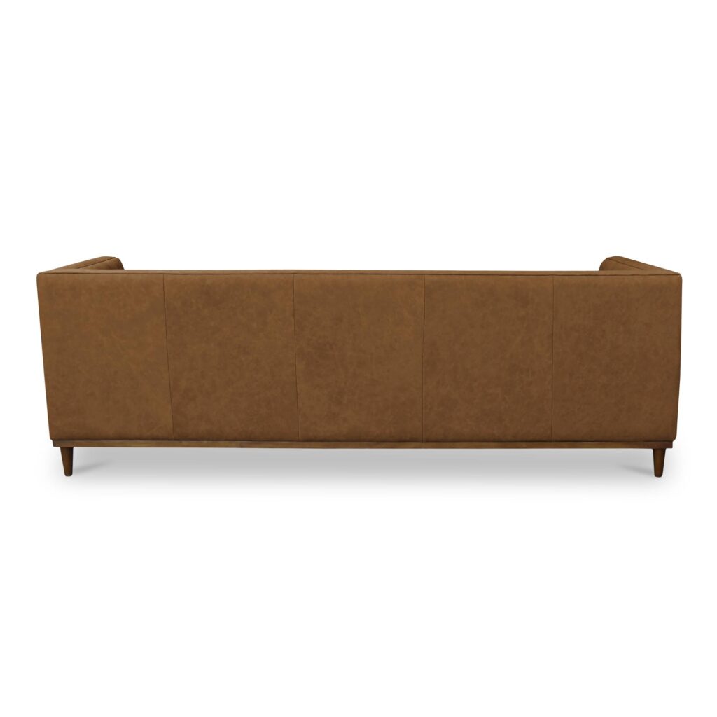 Fielder Sofa Tan Leather - Image 4