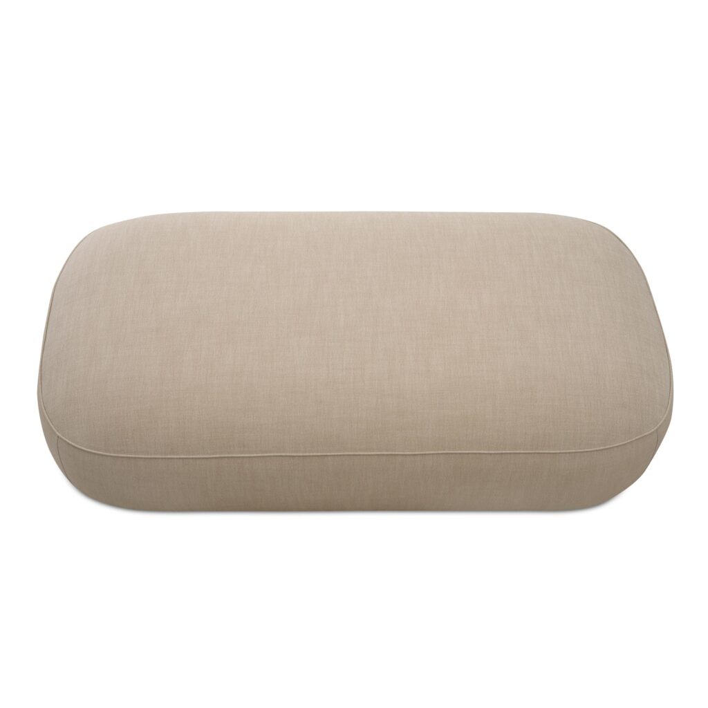 Marion Rectangular Ottoman Beige - Image 4