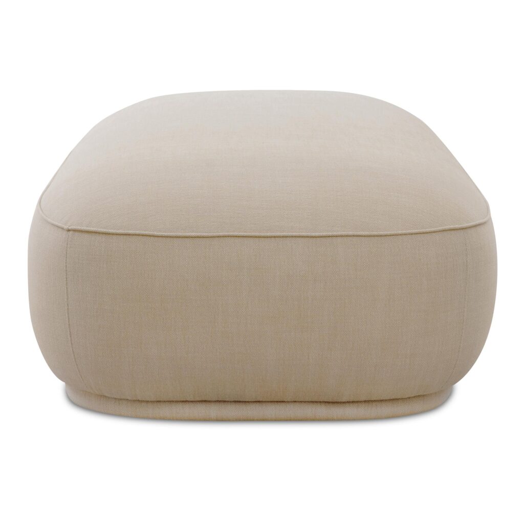 Marion Rectangular Ottoman Beige - Image 3
