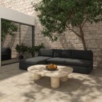 Miles Outdoor Sofa Speckled Charcoal MO-1014-07 MO 1014 07 01