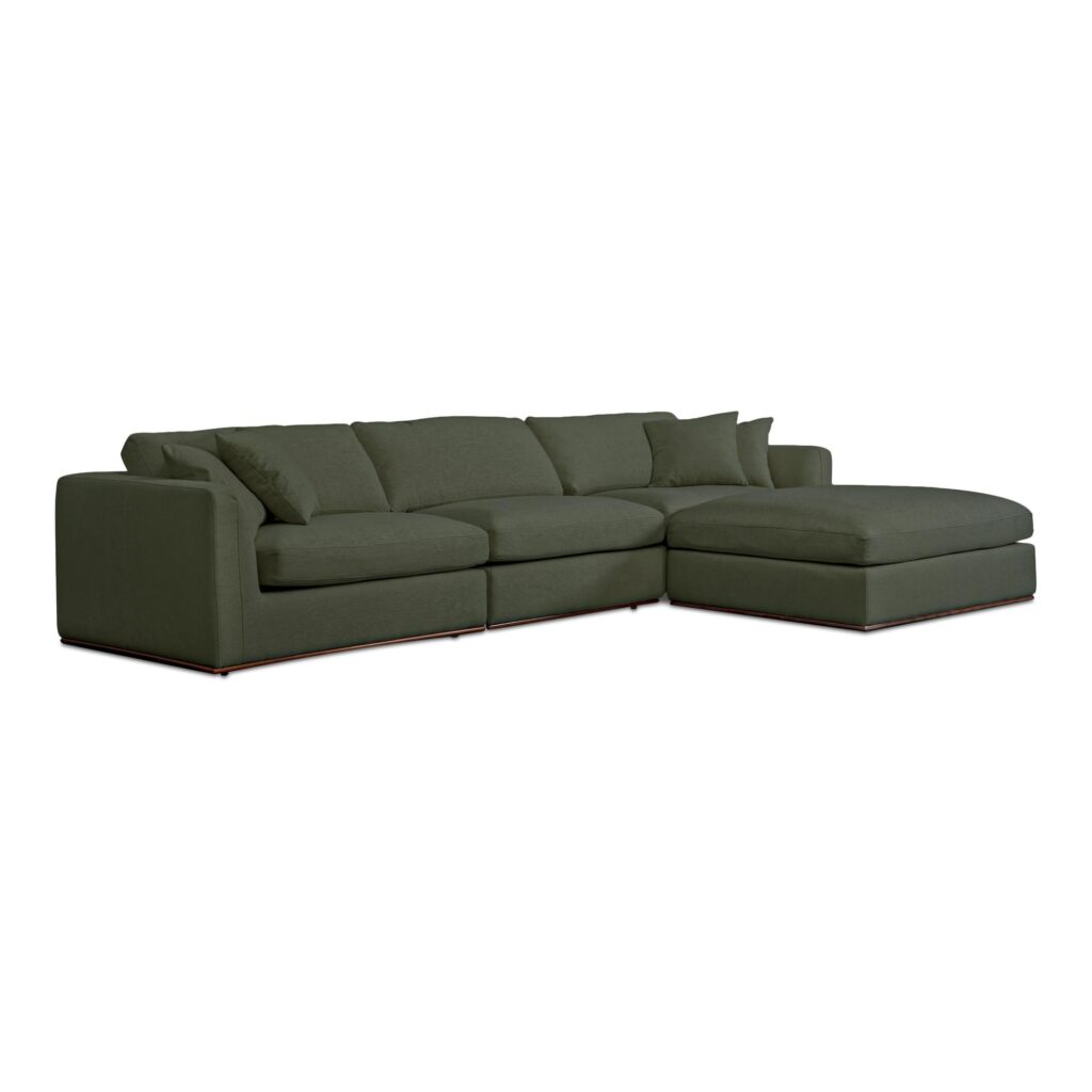 Rue Lounge Modular Sectional Deep Green - Image 2