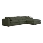 Rue Lounge Modular Sectional Deep Green MO-1018-27 MO 1018 27 Rue diagR shadsilo