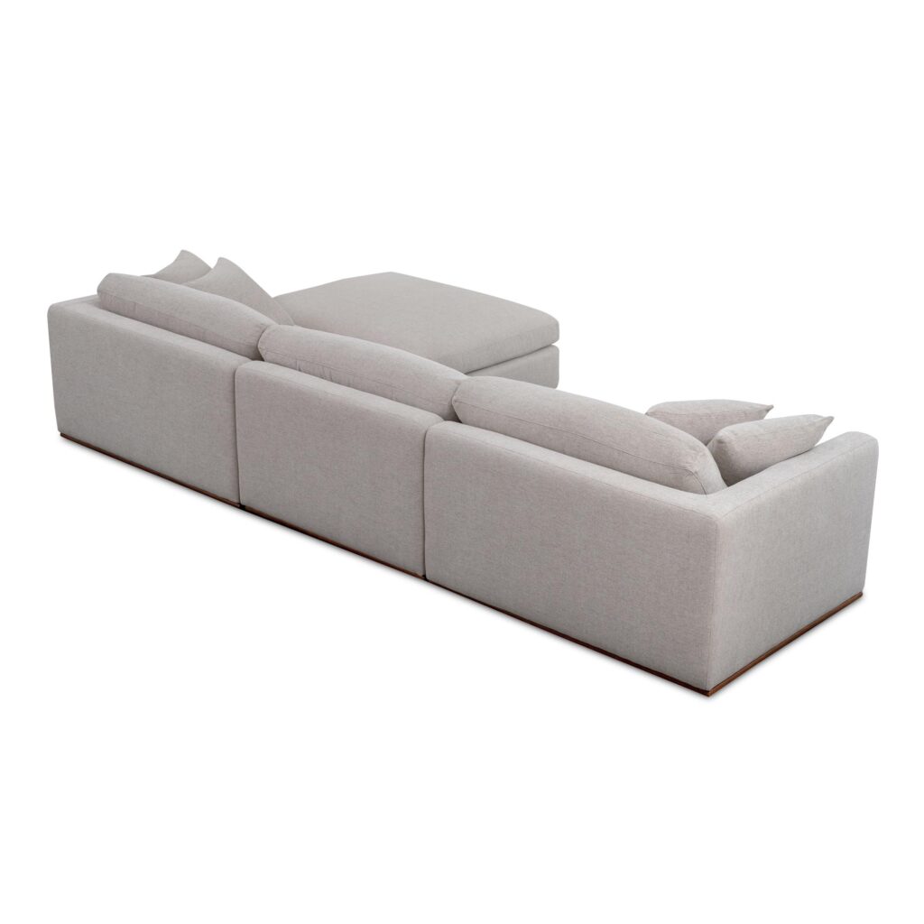Rue Lounge Modular Sectional Flecked Grey - Image 3
