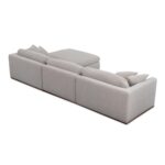 Rue Lounge Modular Sectional Flecked Grey MO-1018-29 MO 1018 29 Rue diagL back shadsilo