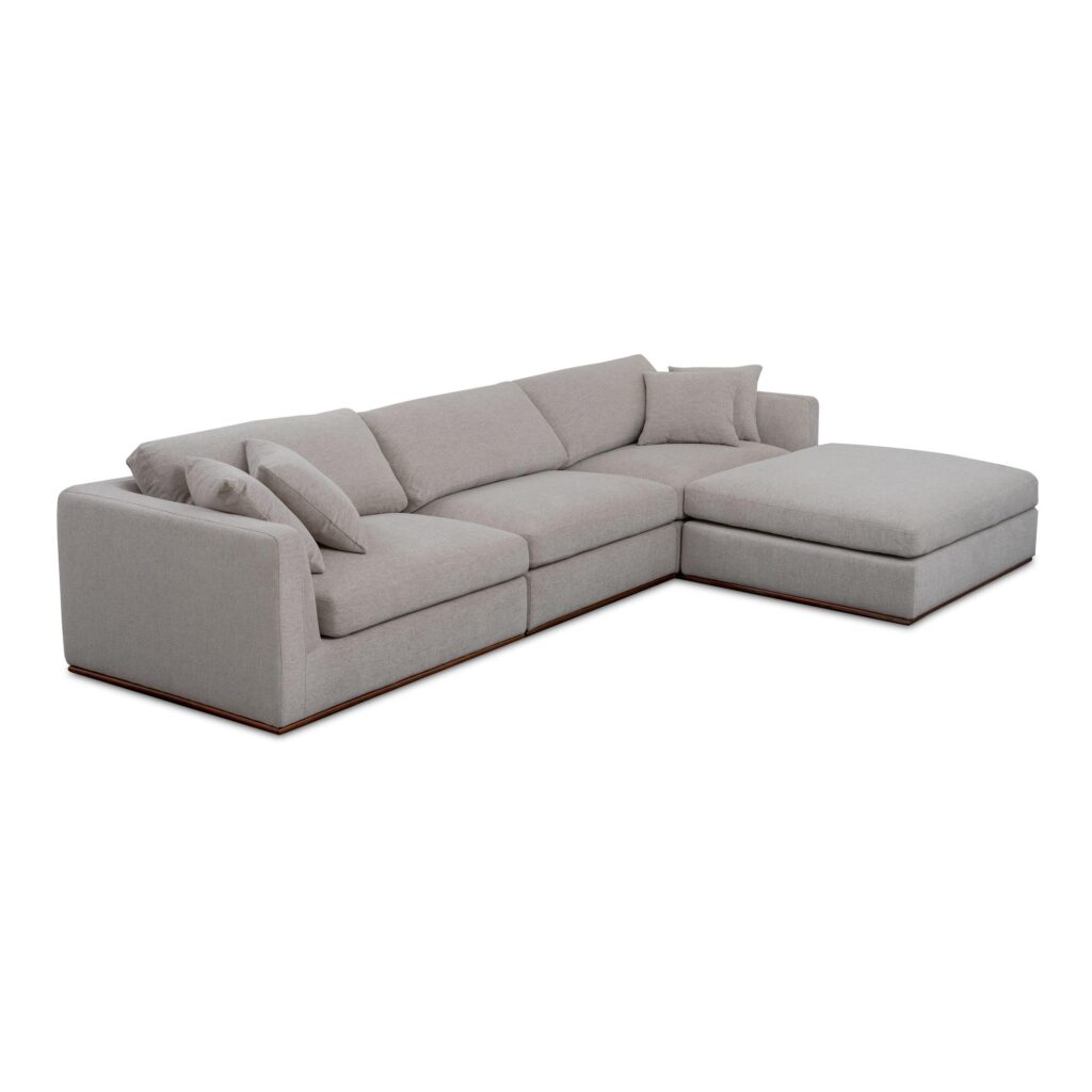 Rue Lounge Modular Sectional Flecked Grey - Image 2