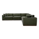 Rue Classic L Modular Sectional Dark Green MO-1020-27 MO 1020 27 Rue diagL shadsilo
