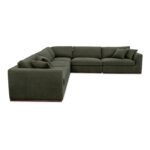 Rue Classic L Modular Sectional Dark Green MO-1020-27 MO 1020 27 Rue diagR shadsilo