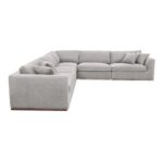 Rue Classic L Modular Sectional Flecked Grey MO-1020-29 MO 1020 29 Rue diagR shadsilo