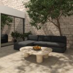 Miles Outdoor Modular 2 Piece Speckled Charcoal MO-1021-07 MO 1021 07 01