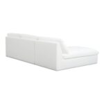 Miles Outdoor Modular 2 Piece White MO-1021-18 MO 1021 18 Miles diagL back shadsilo