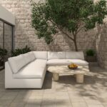 Miles Outdoor Modular 3 Piece White MO-1022-18 MO 1022 18 01