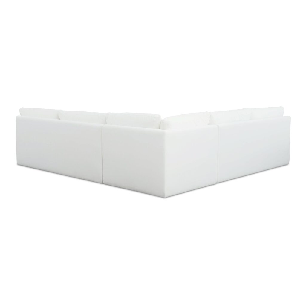 Miles Outdoor Modular 3 Piece White - Image 2