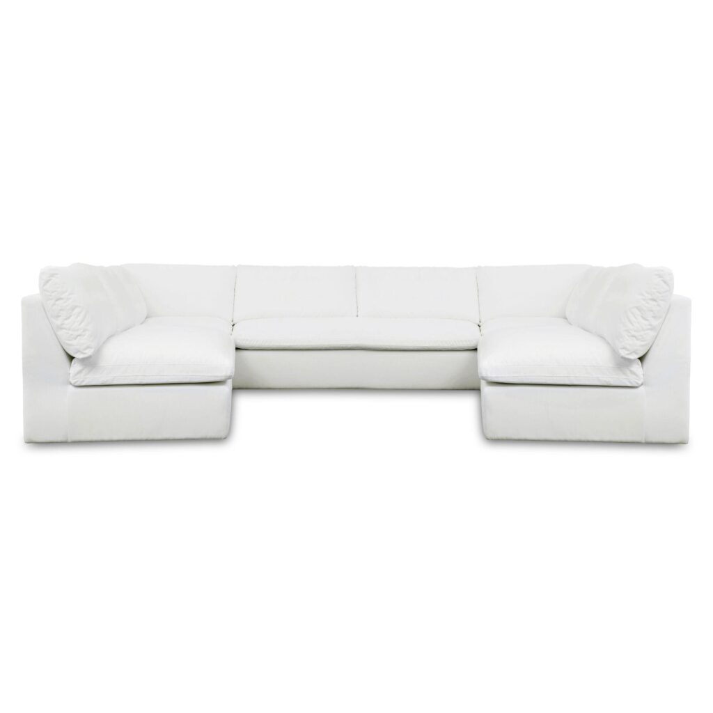Miles Outdoor Modular 5 Piece White