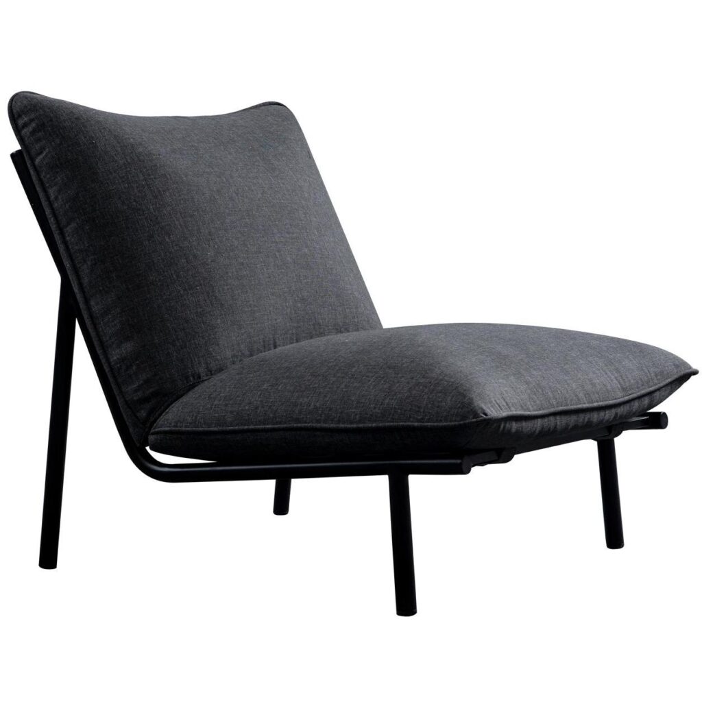 Morgan Outdoor Accent Chair Speckled Charcoal - Image 2