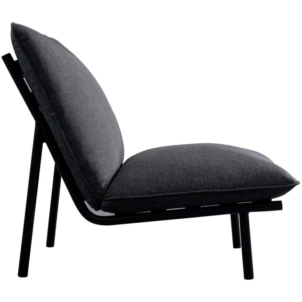Morgan Outdoor Accent Chair Speckled Charcoal - Image 3