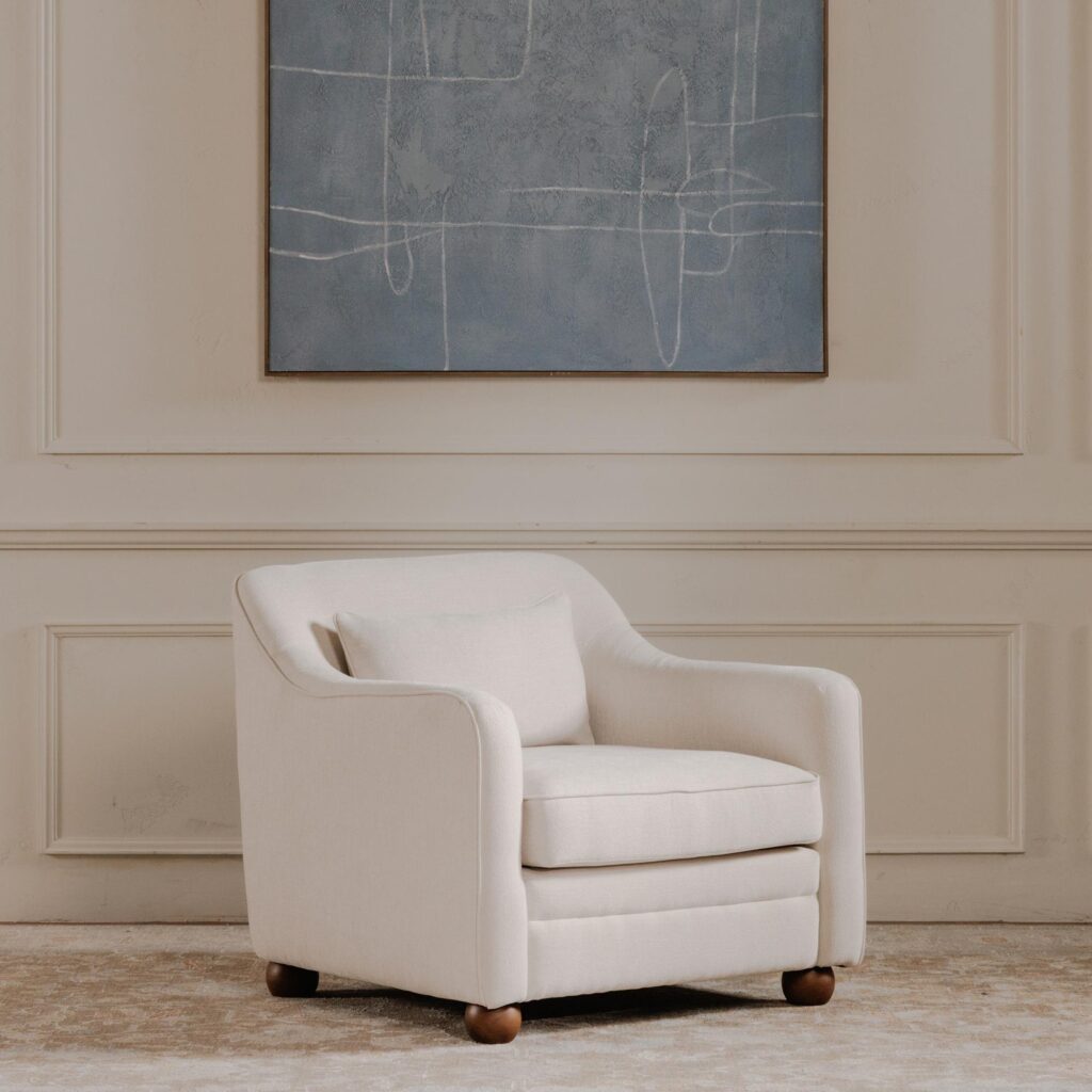 Amira Accent Chair Oat - Image 7