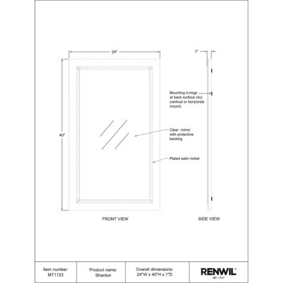 Stanton Mirror MT1123 MT1123 6
