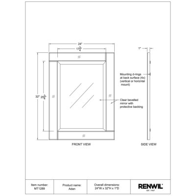 Adan Mirror MT1289 MT1289 4