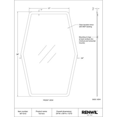 Tel Aviv Mirror 8 Tel Aviv Mirror MT1510 MT1510 4