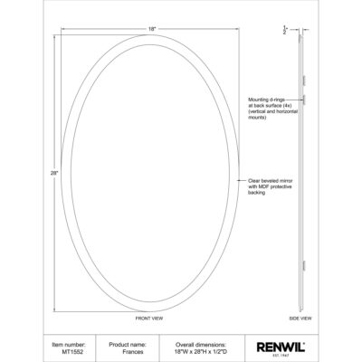 Frances Mirror MT1552 MT1552 2