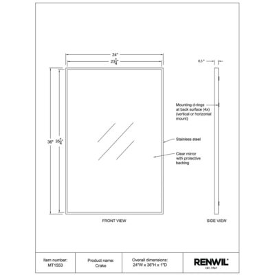 Crake Mirror MT1553 MT1553 4