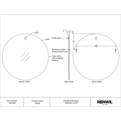 Brody Mirror 8 Brody Mirror MT2053 MT2053 4