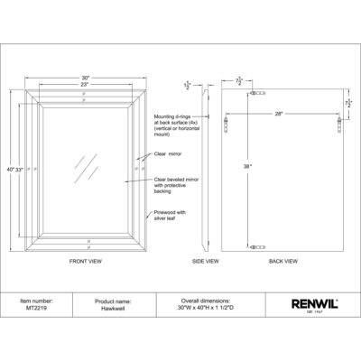 Hawkwell Mirror 10 Hawkwell Mirror MT2219 MT2219 5