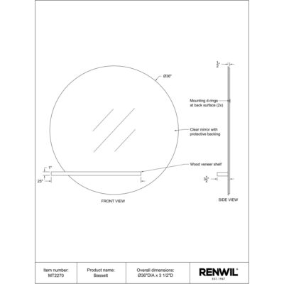 Bassett Mirror 10 Bassett Mirror MT2270 MT2270 5