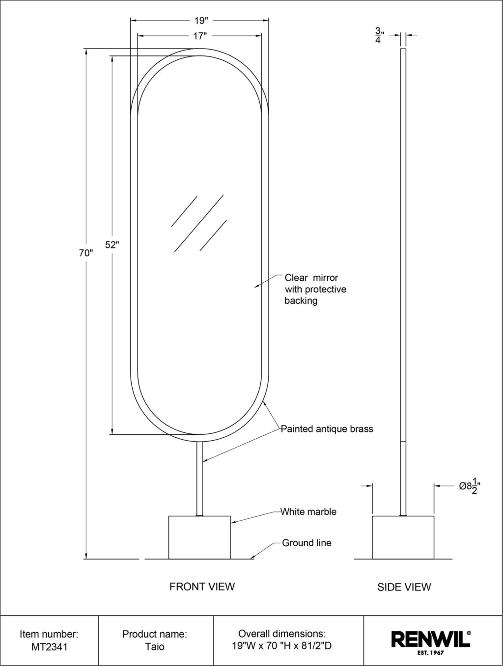 TAIO Mirror MT2341 MT2341 TECH