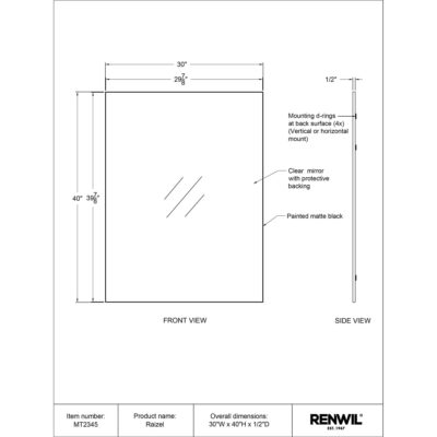 Raizel Mirror 12 Raizel Mirror MT2345 MT2345 TECH