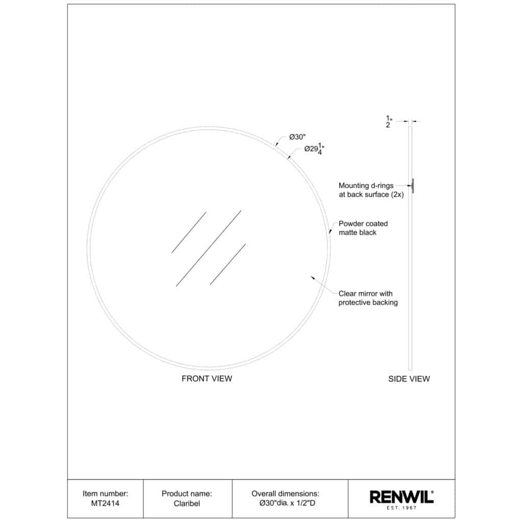 CLARIBEL Mirror MT2414 MT2414 TECH